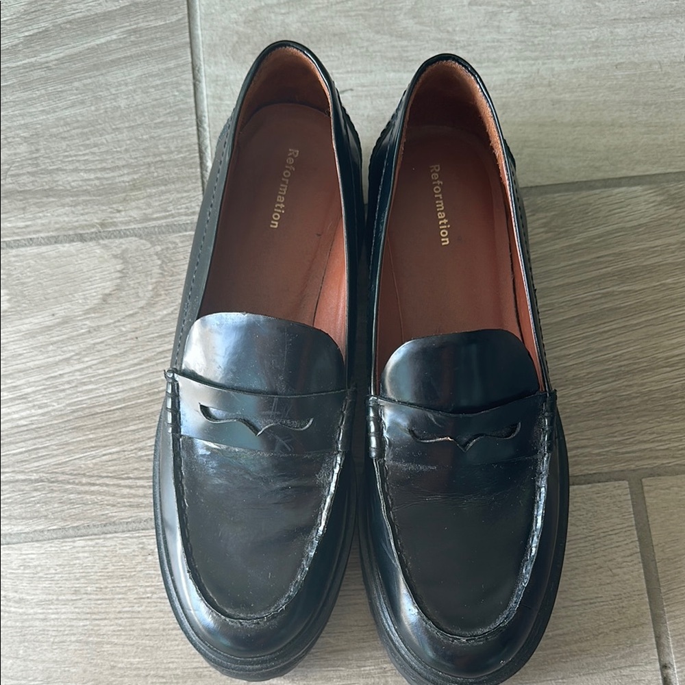 Reformation Black Loafers!